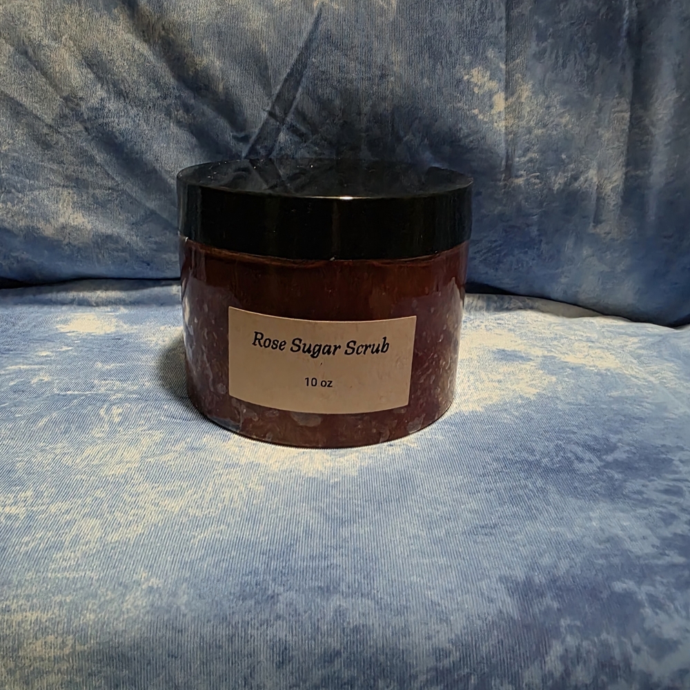 Rose Sugar Scrub - Luxurious Red Exfoliant